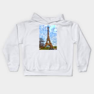 Eiffel Tower Paris France. For Eiffel Tower & Paris Lovers. Kids Hoodie